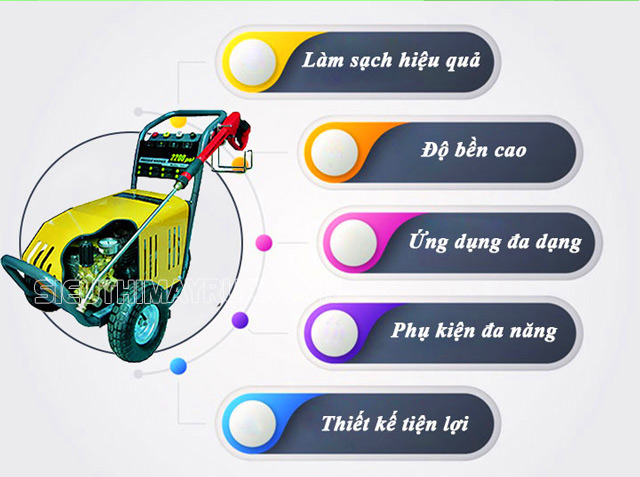 Những điểm nổi bật của máy rửa xe V-JET VJ 150/3.0